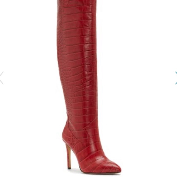 Vince Camuto kervana Croc Knee High Boot Bullseye - Picture 1 of 16